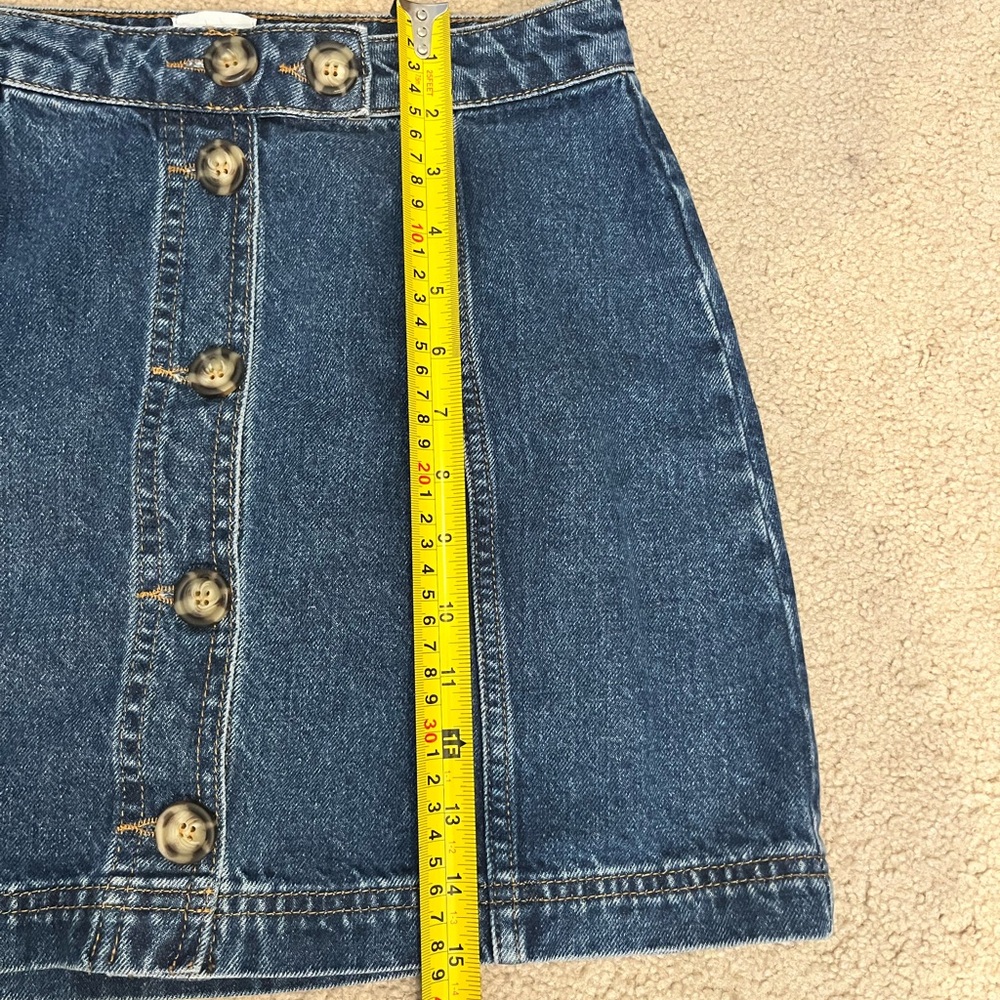 FREE WITH PURCHASE Urban Outfitters A-Line Denim Mini Skirt - Picture 5 of 6